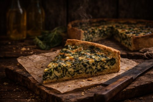 Пирог со шпинатом и сыром мини