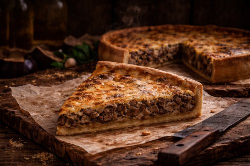Пирог с говядиной и яблоком мини