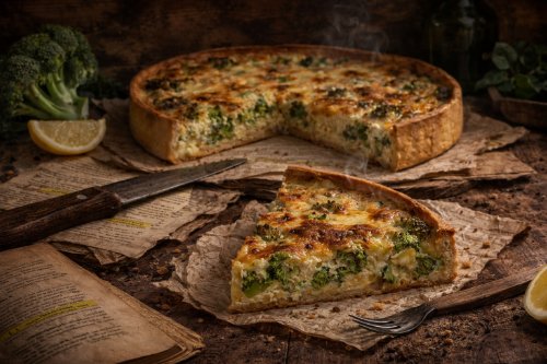 Пирог с брокколи и сыром мини