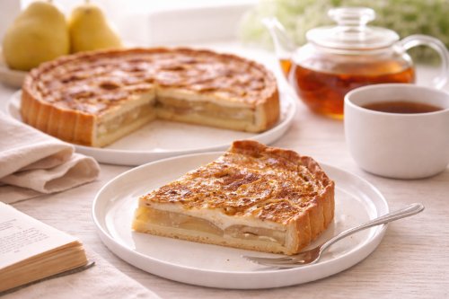 Пирог с грушей и корицей мини